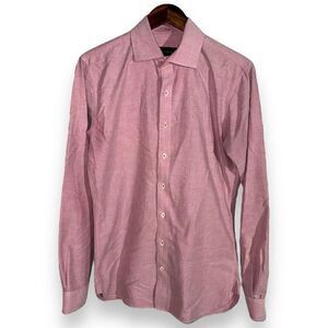 Red Alton Lane Cut Away Collar Dress Shirt Size S